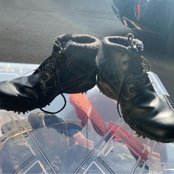 FootJoy 86110 Womens Black Patent Leather Golf Boots Size 8M - Picture 10 of 13